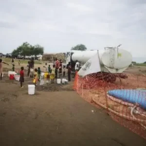 water supply to sudan conflict displaced people in renk